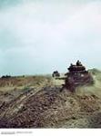 Canadian Armour Moving into Positions For Attack South of Caen, France ca. 1943-1965.