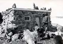 Dogfood house, R.C. Mission, Pelly Bay ca. 1940.
