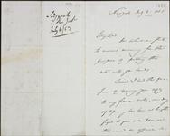 Letter from Theodore Sedgewick to Lord Elgin 6 July 1853
