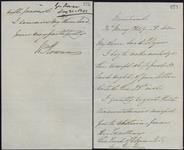 Letter from William Rowan to Lord Elgin 30 May 1849