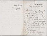 Letter from J.D. Andrews to Lord Elgin August 1851