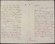 Private letter from Lord Elgin to Lord Grey (copy) 23 April 1849