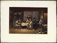 French Canadian Habitants Playing at Cards