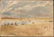 Red River in flood, melting of Winter snow and ice, Emmadale ca. 1873-1874