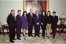 [1996 Michener Awards - Lou Clancy, Toronto Star managing editor; Kevin Donovan, Moira Walsh, Star reporters; Dave Ellis, Star special projects editor; His Excellency, Governor General Roméo LeBlanc; Star reporters, Jane Armstrong, Caroline Mallin and Rita Daly] May 1, 1997.