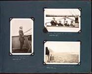 Constable Lee on the bridge; Four sextants at work; Loose ice on Jones Sound [between 1922-1924].