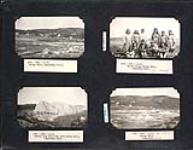 Views of Bloody Falls and Native group at Bloody Falls, Coppermine, N.W.T. [Kugluktuk, Nunavut] 1929