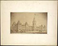 Parliament Buildings, Ottawa: Front View ca. 1870