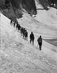 Tonquin Valley - alpinists on glacier at Bastion Peak 1926