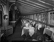 Jasper Park Lodge - section of dining room facing lakefront 1937