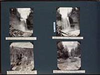 Main or lower falls of Little Buffalo river; Little Buffalo river gorge taken from top of limestone escarpment at falls; Scene along Little Buffalo river north of lower falls July 30, 1933