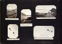 Views S.S. "Beothic", Fram Haven, Rice Strait; Messrs. Schmidt, Heinbecker, Robertson and Moore climbing glacier, Fram Haven, Ellesmere Island 1931