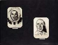 Drawings by Richard Finnie of an unidentified Inuit man and Charles Lewin, Arctic trapper, Coronation Gulf 1931