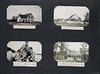 Rear and front views of Mr. Mahoney's residence ; Major Burwash, Miss Murphy, Mrs. Gagnon, "Shorty", and Mary McDougal on a trial run of S.S. "Medico" ; Mr. Ingram's residence 1930.