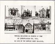 Typical buildings as existed at the time of expropriation February 1912 on site of the Supreme Court building February 1912.