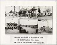 Typical buildings as existed at time of expropriation February 1912 on site of the Supreme Court building February 1912.