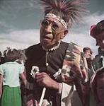 The annual Sun Dance ceremony at the Blood Indian Reserve, near Cardston, Alberta. août 1953