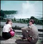 Niagara Falls overlooking Horseshoe Falls. July 1951.