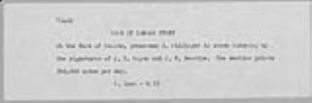 A. Willinger nettoie les signatures de J. E. Coyne et J. R. Beattie sur la presse à la Banque du Canada, Ottawa June 1955
