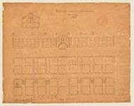 Plan, section and elevations of officers barracks, Point Henry. No. 1. [architectural drawing] 1824