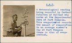 [Gerhard Scholten taking a meteorological reading] [between 1955-1963]