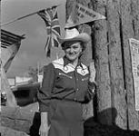 Cowgirl at Swan River round-Up, Manitoba 30 juin 1956.