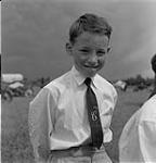 Boy at Swan River round-up, Manitoba June 30, 1956.