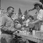 Trail Riders Eating, Williams Lake, British Columbia [ca1954-1963]