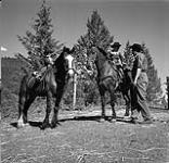 Young Cowboy on Horse, Trail Riders, Williams Lake, British Columbia [ca.1954-1963]