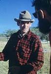 Un cowboy en chemise en tissu écossais (Flat Creek ou Timber Ridge) septembre 1962