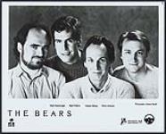 Portrait de presse de The Bears. Bob Nyswonger, Rob Fetters, Adrian Belew et Chris Arduser. Primitive Man Recording Co. / Umbrella Artists Management Incorporated [between 1987-1988].