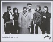 Portrait de presse de Doug and the Slugs. Ritdong Records [entre 1978-1992].