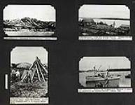 [Shelter cabin used on the winter range - upper East Branch and three views of the Government Reindeer Station 1934] 1934