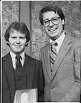 L to R: Len Smith (CHUM-FM Program Co-ordinator), and Barry P. Sarazin [between 1980-1990]