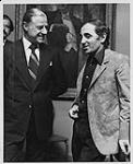 Cyril Devereux and Charles Aznavour at Massy Hall, Toronto [entre 1990-2000]
