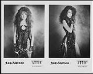 Two side-by-side press portraits of Lee Aaron. Attic Records [between 1984-1992].