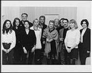 Portrait of the BMG Montréal staff with the band Ace of Base [ca 1993]
