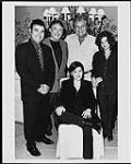 Portrait of Australian superstar Tina Arena with EMI Music Publishing Executives at the conclusion of her North and South American record deal [ca. 1994]