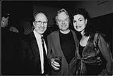Portrait of Brian Robertson, Michael Burgess, and Amy Sky attending a function [entre 1996-2000].