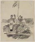 Untitled. [Perhaps the Governor General's Party Crossing Clearwater Lake] 25 July 1881