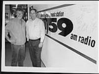 Gary Fjellgaard visits Bill Anderson at Country 59 AM Radio March 1993