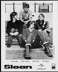 Photo publicitaire de Sloan, (de gauche à droite) Chris Murphy, Patrick Pentland, Andrew Scott, Jay Ferguson April, 1998