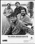Press portrait of The Irish Descendants - Con O'Brien, D'Arcy Broderick, Larry Martin, Ronnie Power ca. 1991.