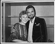 Anne Murray and Burt Reynolds following Anne Murray's concert at the Universal Amphitheatre in Los Angeles [between 1980-1989]