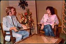 Recording Star Gus Hardin appearing on CHRO TV recently during Jon Blair's "CHRO A.M." [entre 1983-1985].