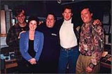 Mike Brown, Maureen Holloway, Bruce Barker, David Hasselhoff et Rob Christie [entre 1990-1995].