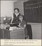 Mrs. Helen Hill and Mrs. Mildred Hunter, teachers in the Six Nations schools near Brantford, Ontario [between 1930-1960]