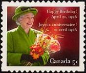 [Queen Elizabeth II, happy birthday, April 21, 1926] [philatelic record] / design, q30 design inc [12 Jan. 2006.]
