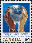 Canadian Labour Congress, 1956-2006 [philatelic record] = Congrès du travail du Canada, 1956-2006 / design, Steven Spazuk [20 Apr. 2006.]