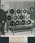 Alice Koury and Fraser Jamieson of London Records, display multiple RPM Gold Leaf Awards [entre 1964-1969].